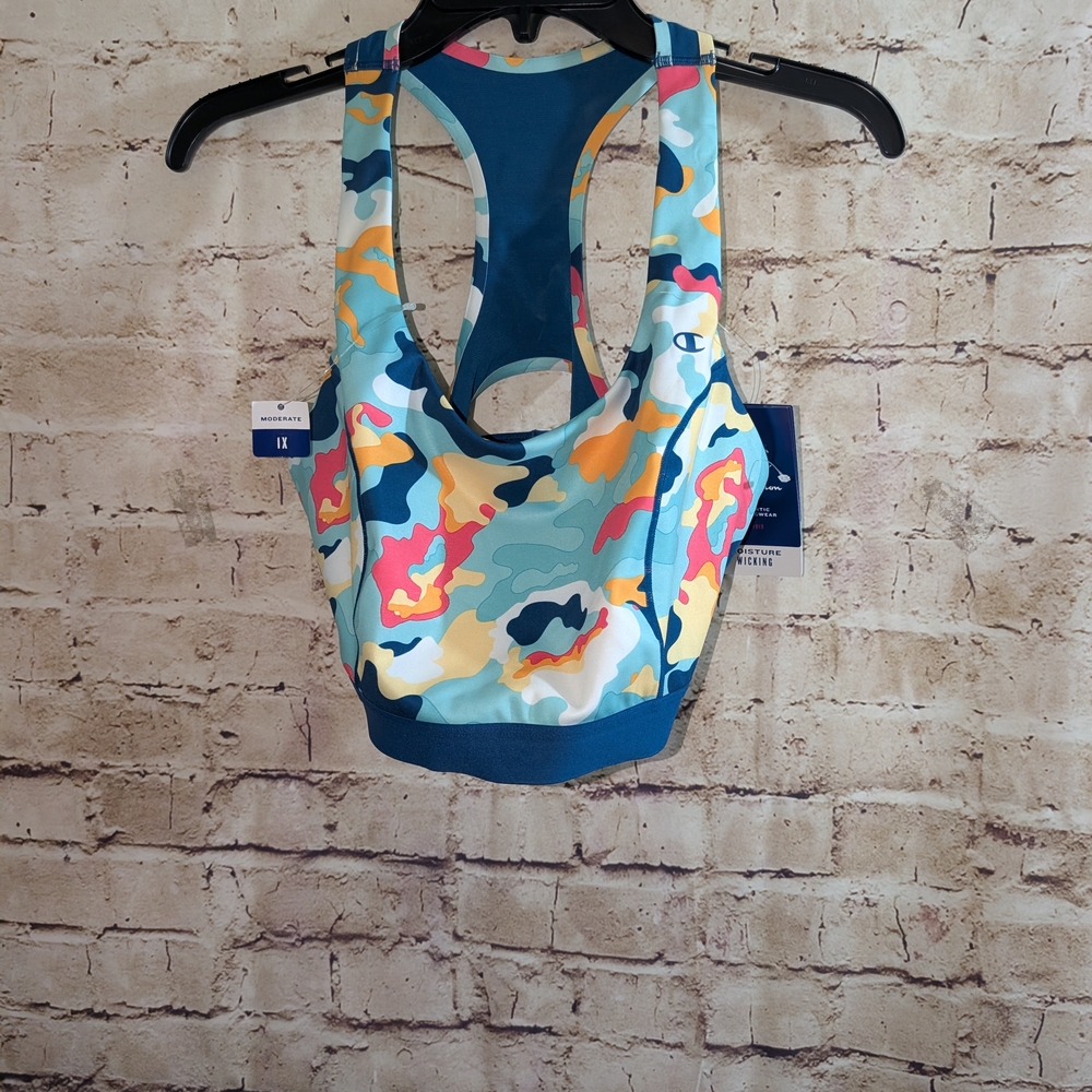 ♥️NWT Champion Absolute Print Sports Bra  1X Camo